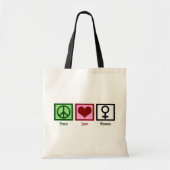 Peace Love Women Tote Bag (Voorkant)