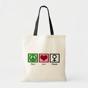Peace Love Women Tote Bag