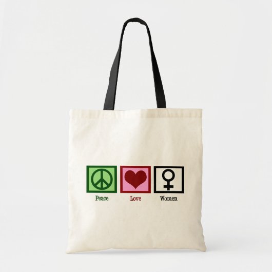 Peace Love Women Tote Bag (Voorkant)
