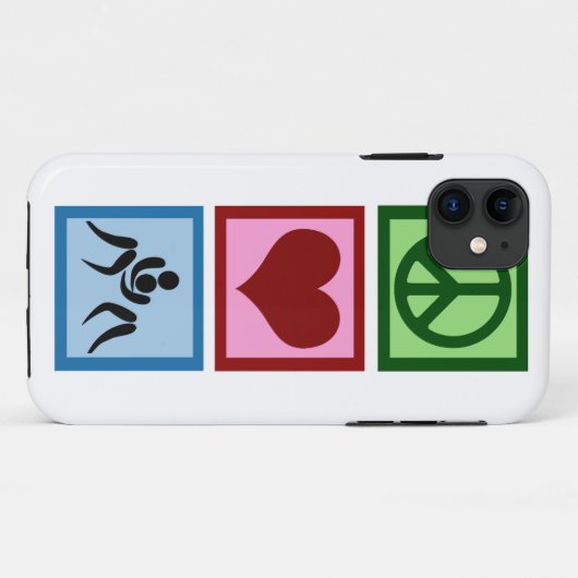 Peace Love Wrestling Case-Mate iPhone Case (Achterkant (horizontaal))