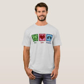 Peace Love Wrestling T-shirt (Voorkant volledig)