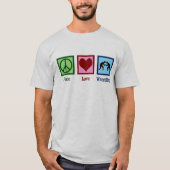 Peace Love Wrestling T-shirt (Voorkant)
