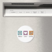 Peace Love Write Magneet (Insitu (Vaatwasser))