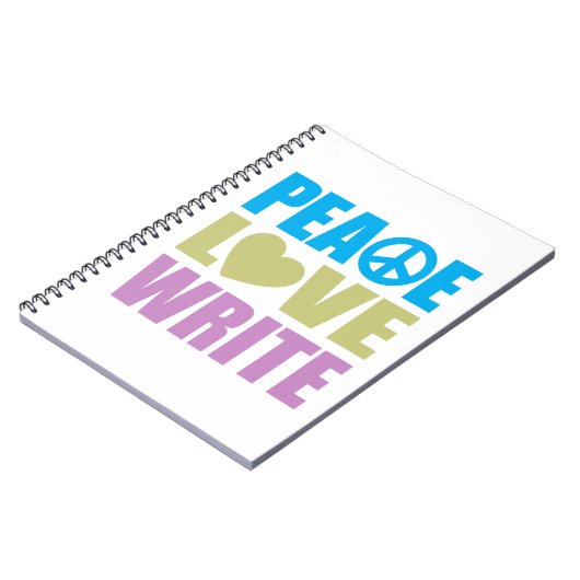 Peace Love Write Notitieboek (Linkerzijde)
