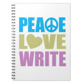 Peace Love Write Notitieboek (Voorkant)