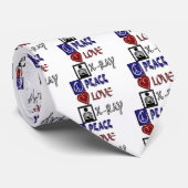 PEACE LOVE X-RAY RADIOLOGIE STROPDAS (Opgerold)