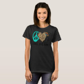 Peace Love X Ray Radiology Tech Radiologist X Ray T-shirt (Voorkant volledig)