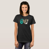 Peace Love X ray Radiology Technician Radiologist  T-shirt (Voorkant volledig)