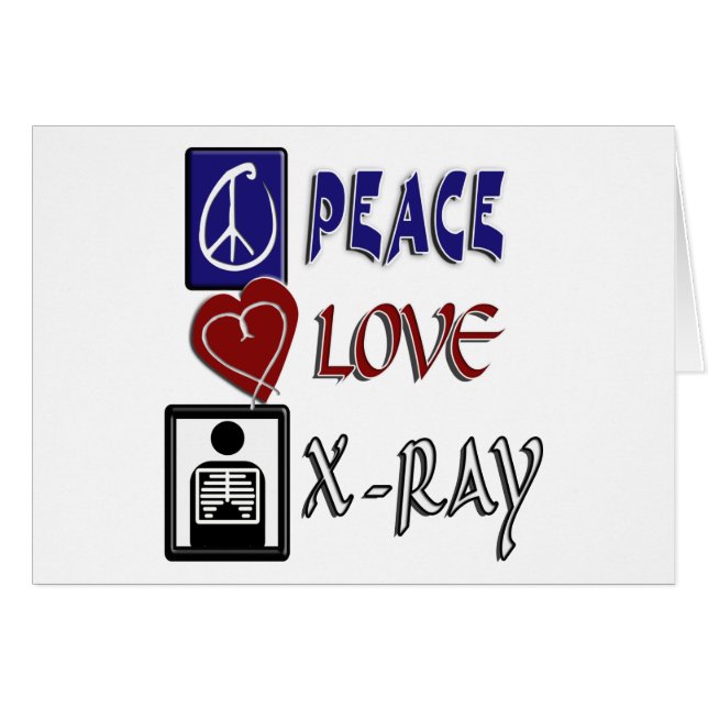 PEACE LOVE XRAY (Voorkant Horizontaal)