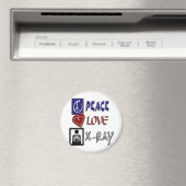 PEACE LOVE XRAY MAGNEET (Insitu (Vaatwasser))