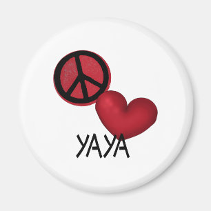 Peace Love YaYa Magneet