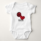 Peace Love YiaYia Romper (Voorkant)