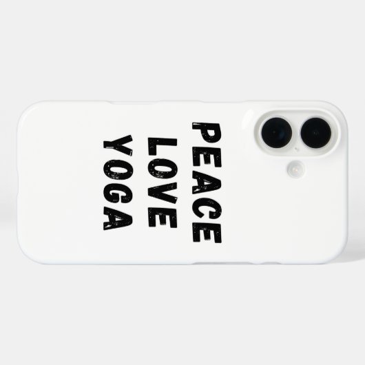 Peace Love Yoga Case-Mate iPhone Case (Achterkant (horizontaal))