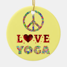 Peace Love Yoga Colorful Spiritueel