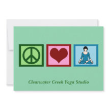 Peace Love Yoga Custom Studio Name Kerstmis