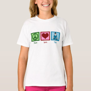 Peace Love Yoga Kinder T-shirt