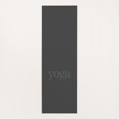 Peace Love Yoga | Motivational Modern Statement Yogamat (Achterkant)