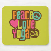 Peace Love Yoga Muismat (Voorkant)