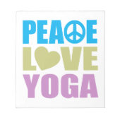 Peace Love Yoga Notitieblok (Voorkant)