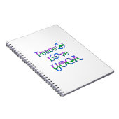 Peace Love Yoga Notitieboek (Rechterzijde)