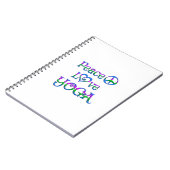 Peace Love Yoga Notitieboek (Linkerzijde)