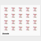 Peace Love Yoga Ronde Sticker (Vel)