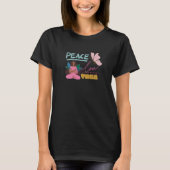 Peace, Love, Yoga T-shirt (Voorkant)