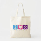 PEACE LOVE YOGA - tas (Voorkant)