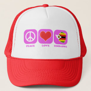 Peace Love Zimbabwe Trucker Pet