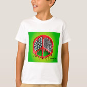 Peace Love Zombie Melt T-shirt (Voorkant)