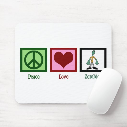 Peace Love Zombies Muismat (Met muis)