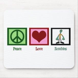 Peace Love Zombies Muismat
