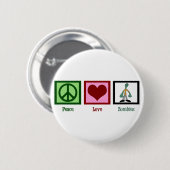 Peace Love Zombies Ronde Button 5,7 Cm (Voorkant /achterkant)