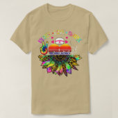 Peace Love Zurse Sunflower Tie Dye Heart Nurse Lif T-shirt (Design voorkant)