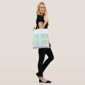 Peace Lover Minimalist & Uplifting QuoteTypography Tote Bag (Op model)