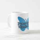 Peace Loving Hippie Chick Koffiemok (Voorkant links)