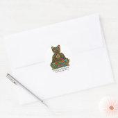 Peace Lucky Black Cat Sticker (Envelop)