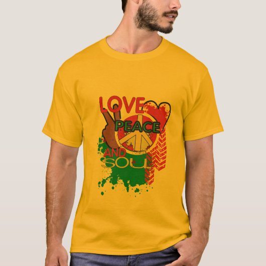 PEACE LUV SOUL T-SHIRT (Voorkant)