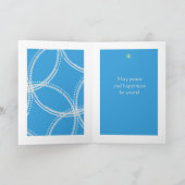 Peace-Magical Christmas Tree blauwe kaart (Binnen)