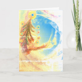 Peace-Magical Christmas Tree blauwe kaart