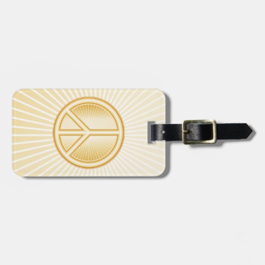 Peace Mandala Bagagelabel (Voorkant horizontaal)