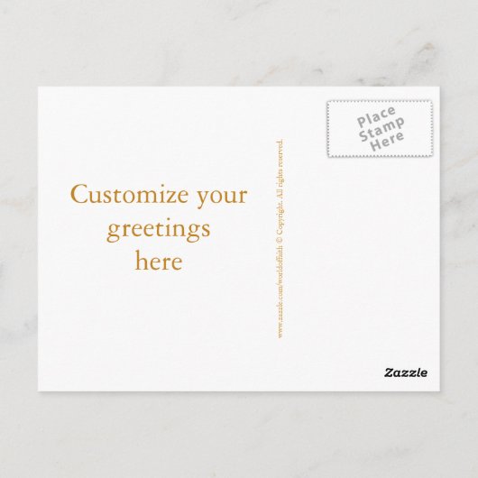 Peace Mandala Briefkaart (Achterkant)