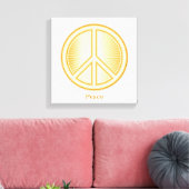Peace Mandala Canvas Art (Insitu (Woonkamer))