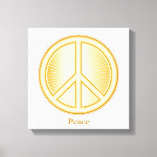 Peace Mandala Canvas Art Afdruk