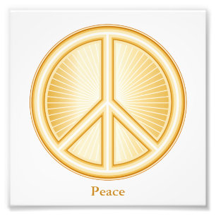 Peace Mandala Foto Afdruk