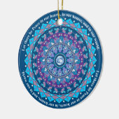 Peace Mandala-kerstversiering Keramisch Ornament (Links)