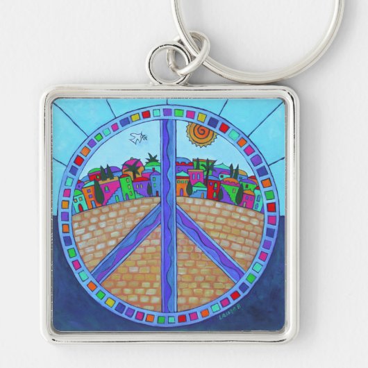 Peace Mandala Sleutelhanger (Voorkant)