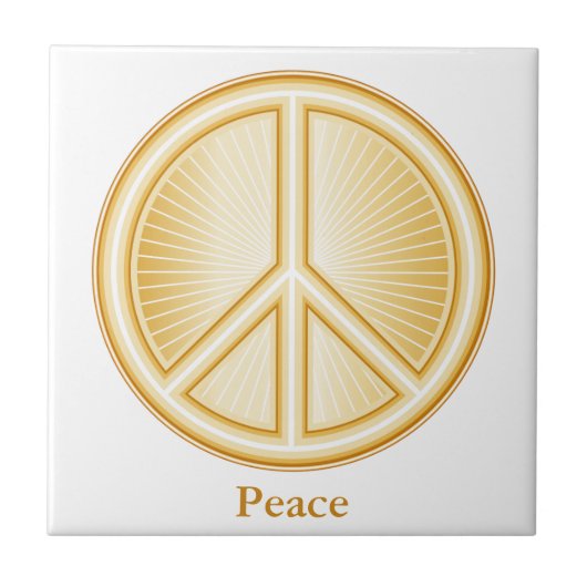 Peace Mandala Tegeltje (Voorkant)