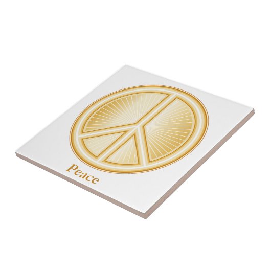 Peace Mandala Tegeltje (Zijkant)
