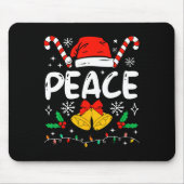Peace Matching I Come In Peace Couples Santa Hat C Muismat (Voorkant)